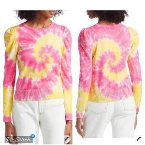 Generation Love Felicity Tie Dye Puff Shoulder Sweater